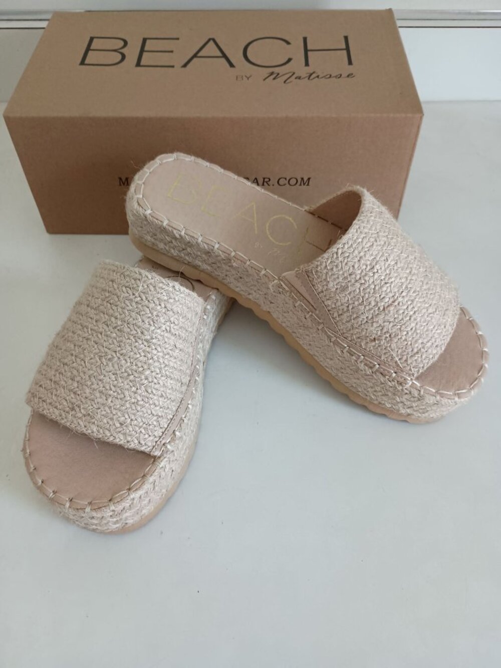NWT Matisse Del Mar jute platform espadrille sandals size 7